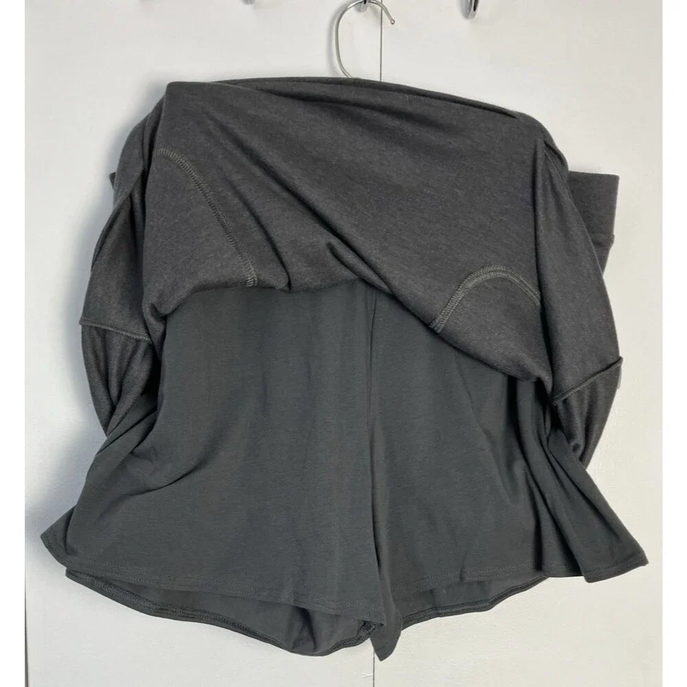 Croft & Barrow Gray Mid Rise Pull on Skort NWT Size Large - Picture 6 of 7